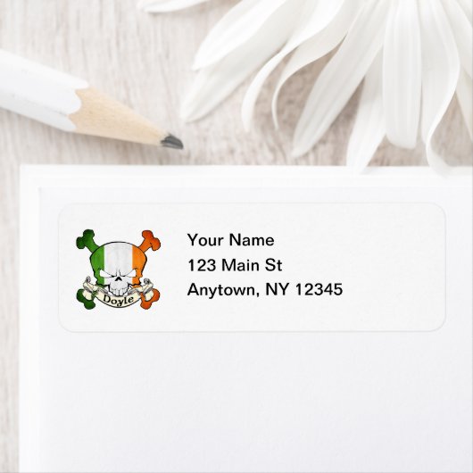 Doyle Irish Skull Etiket (Insitu)