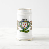 Doyle/O'Doyle Irish Shield Gepersonaliseerde Bier Bierpul (Center)