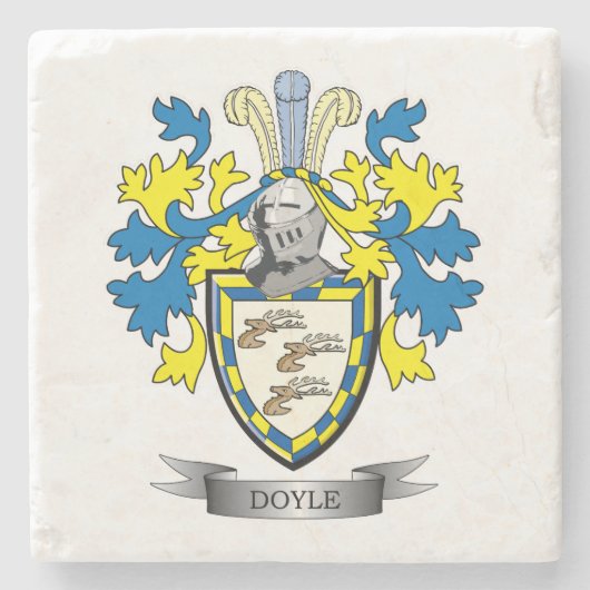 Doyle-wapenstilstand Stenen Onderzetter (Voorkant)