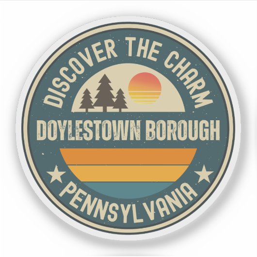 Doylestown borough, Pennsylvania Sticker (Voorkant)