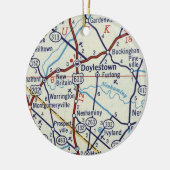 Doylestown PA Keramisch Ornament (Links)