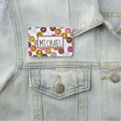 Dozen Donuts Breakfast Doughnut Pastry Bakery Naamplaatje (In situ)