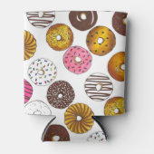 Dozen Donuts Doughnoten Breakfast Junk Food Foodie Blikjeskoeler (Voorkant)