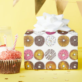 Dozen Donuts Doughnoten Breakfast Junk Food Foodie Cadeaupapier