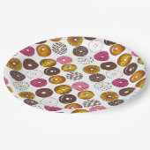 Dozen Donuts Doughnoten Breakfast Junk Food Foodie Papieren Bordje (Gekanteld)