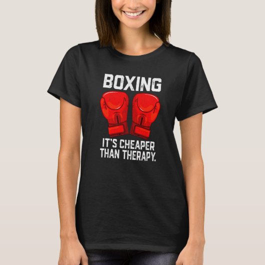 Dozen is goedkoper dan Therafy Boxing Therapy Box T-shirt (Voorkant)