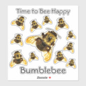 Dozen knuppels Tijd om gelukkig te worden Sticker (Vel)