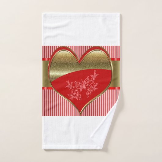 Dozen van Harten Badkamer Handdoek Set (Handdoek)