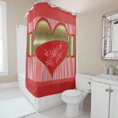 Dozen van Harten Douchegordijn (In situ)