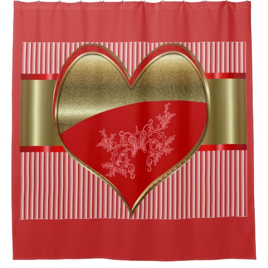Dozen van Harten Douchegordijn (Voorkant)