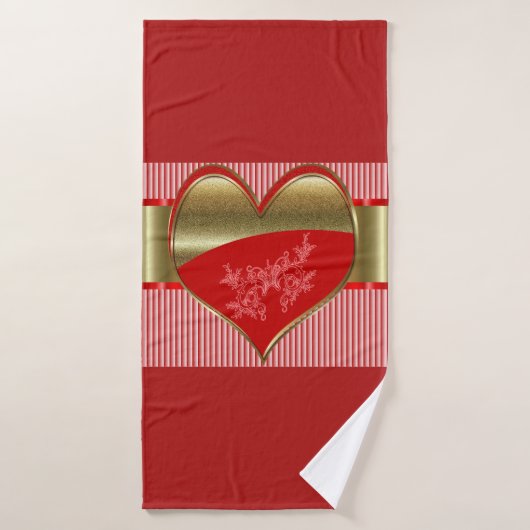 Dozen van Hearts Badhanddoek (Badhanddoek)