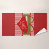 Dozen van Hearts Badhanddoek (Badhanddoek)