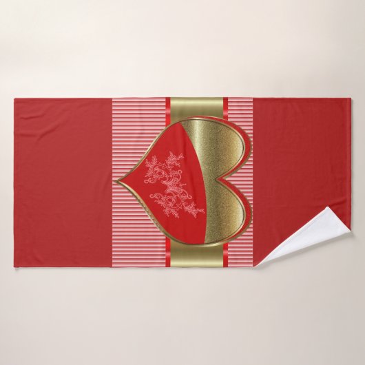 Dozen van Hearts Badhanddoek (Badhanddoek)