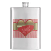 Dozen van Hearts Classic Flask Flacon (Voorkant)