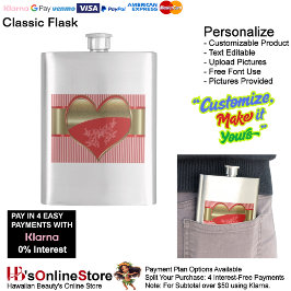 Dozen van Hearts Classic Flask Flacon