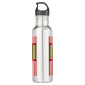 Dozen van Hearts Roestvrij staal Waterfles Waterfles (Achterkant)