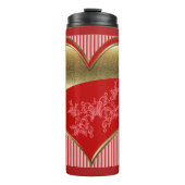 Dozen van Hearts Thermal Tumbler Thermosbeker (Voorkant)