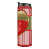 Dozen van Hearts Thermal Tumbler Thermosbeker (Geroteerd rechts)