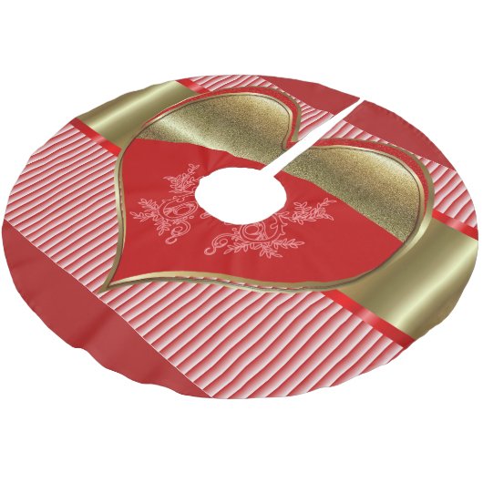 Dozen van Hearts Tree Rok Kerstboom Rok (Gekanteld)