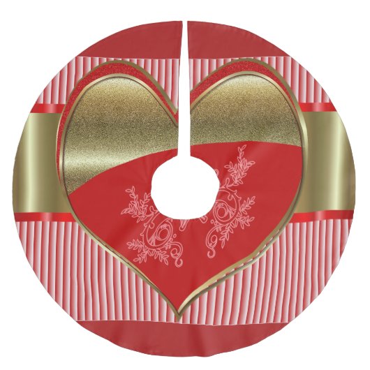 Dozen van Hearts Tree Rok Kerstboom Rok (Voorkant)