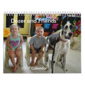 Dozer and Friends 2017 Calendar Kalender (Hoes)