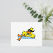 Dozer Duck Briefkaart (Staand voorkant)