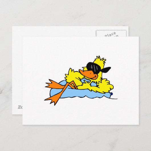 Dozer Duck Briefkaart (Voorkant / Achterkant)