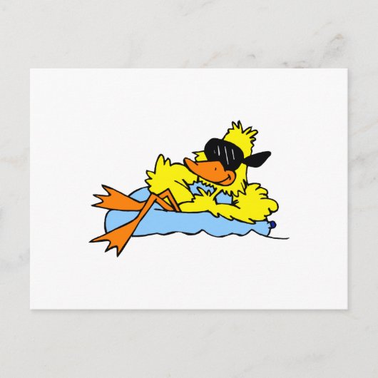 Dozer Duck Briefkaart (Voorkant)