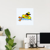 Dozer Duck Poster (Thuiskantoor)