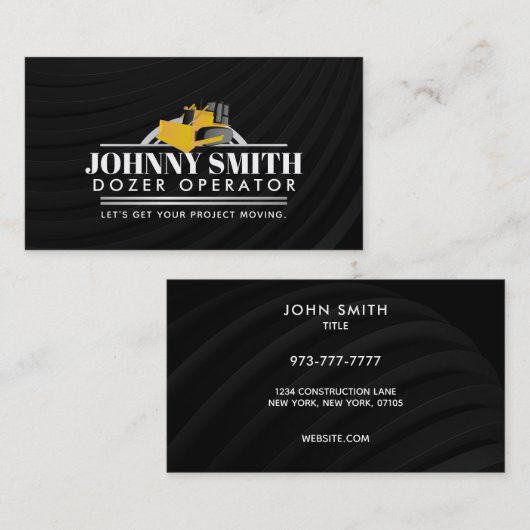 Dozer Slogans Visitekaartjes (Voorkant / Achterkant)