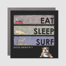 Dozer Surfs Eat Sleep SURF automagneet