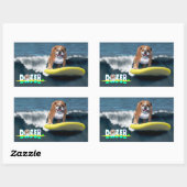 Dozer Surfs Rechthoekige Sticker (Vel)