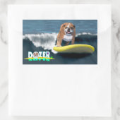 Dozer Surfs Rechthoekige Sticker (Tas)