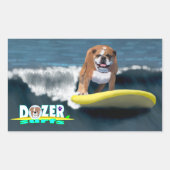 Dozer Surfs Rechthoekige Sticker (Voorkant)
