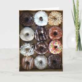 Dozijn donuts verjaardag kaart