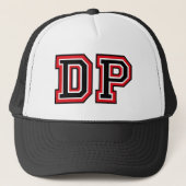 'DP'-monogram Trucker Pet (Voorkant)