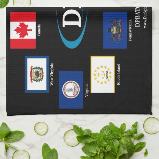 DPBA Tour Flags Towel Theedoek (Gevouwen)