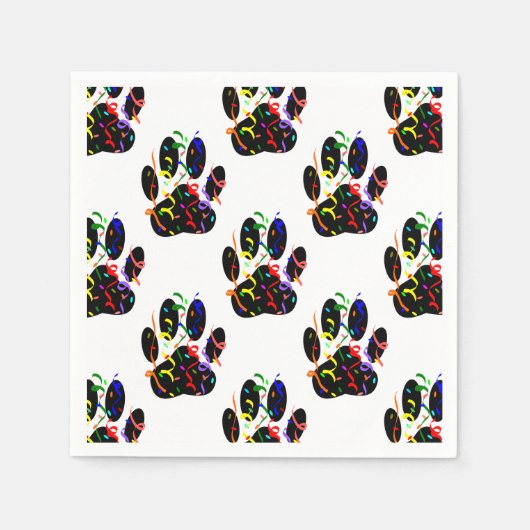 Dpg schildert Confetti af en partijstroompatroon Servet (Voorkant)