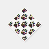 Dpg schildert Confetti af en partijstroompatroon Servet (Hoek)