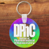 DPhC LOGO Doctor in de farmaceutische chemie Sleutelhanger (Voorkant)