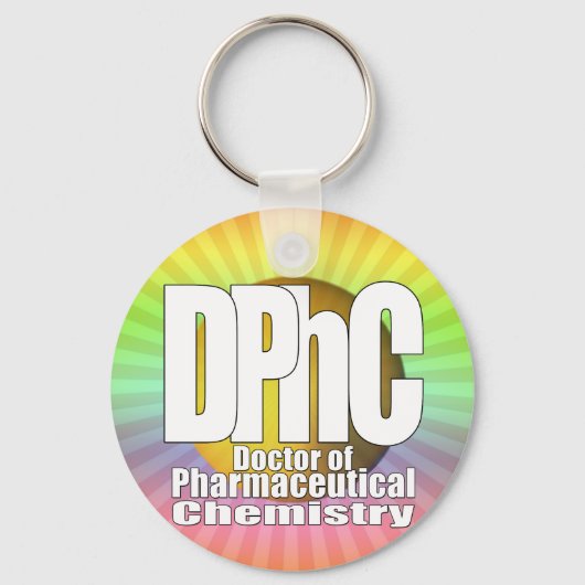 DPhC LOGO Doctor in de farmaceutische chemie Sleutelhanger (Voorkant)