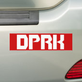 DPR Korea Bumpersticker (Op auto)