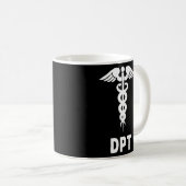 DPT Caduceus-symbool voor arts van fysiotherapie Koffiemok (Voorkant rechts)