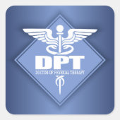 DPT (diamant) Vierkante Sticker (Voorkant)