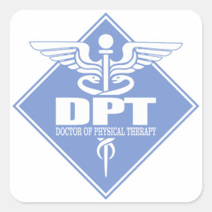 DPT-diamant Vierkante Sticker