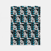 DPT Doctor in de Fysieke Behandeling Fysiotherapie Fleece Deken (Voorkant)
