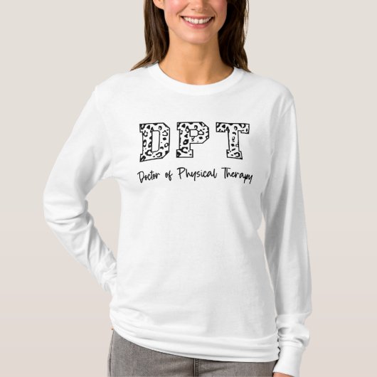 DPT Doctor in de fysieke behandeling T-shirt (Voorkant)