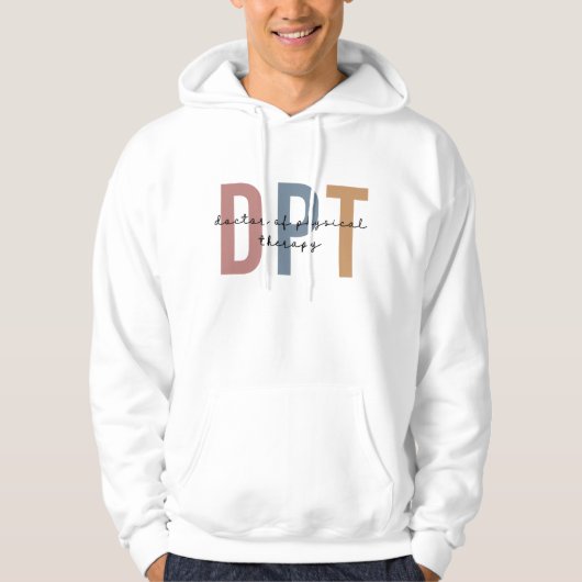DPT Doctor in de fysieke therapie Fysieke therapie Hoodie (Voorkant)