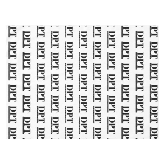 DPT Doctor in de Fysiotherapie Graduation Party Tafelkleed (Voorkant (Horizontaal))