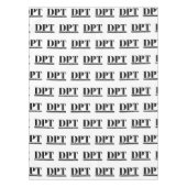 DPT Doctor in de Fysiotherapie Graduation Party Tafelkleed (Voorkant)